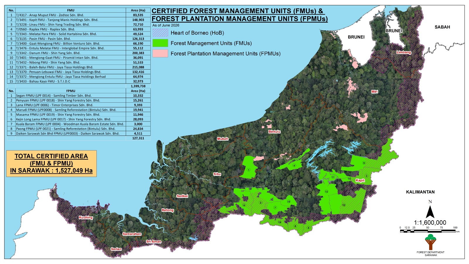 Sarawak Forest Map